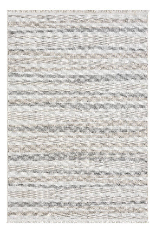 Cream Beige Grey Soft Textured Rug Carpet Living Room Kitchen Corridor Runner Woven Machine Rug 005 - 6