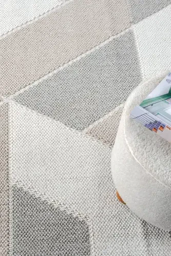 Cream Beige Grey Soft Touch Carpet Rug Kitchen Living Room Hall Runner Woven Machine Carpet 008-Cream 5 - 3