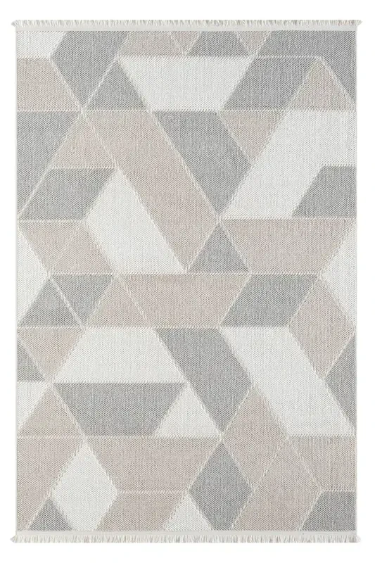 Cream Beige Grey Soft Touch Carpet Rug Kitchen Living Room Hall Runner Woven Machine Carpet 008-Cream 5 - 8