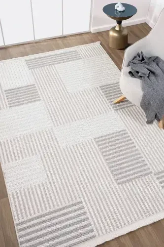 Cream Beige Grey Soft Touch Carpet Rug Living Room Kitchen Hallway Runner Woven Machine Carpet 009-Cream 3 - 1