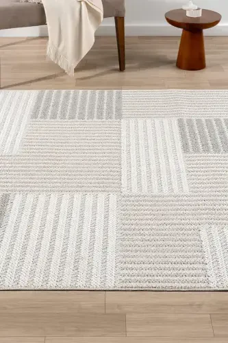 Cream Beige Grey Soft Touch Carpet Rug Living Room Kitchen Hallway Runner Woven Machine Carpet 009-Cream 3 - 7