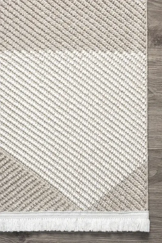 Cream Beige Mink Soft Touch Carpet Rug Living Room Kitchen Hallway Runner Woven Machine Made Carpet 002-Cream - 2