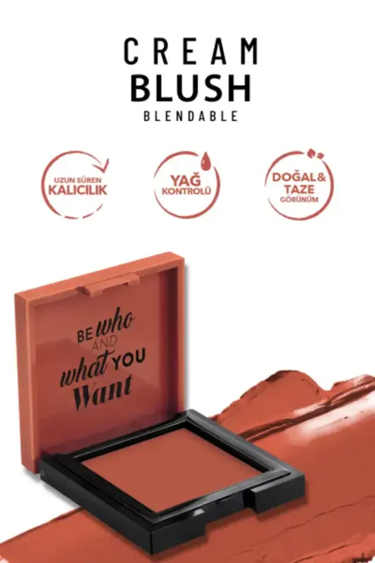 Cream Blush - Krem Allık 49 Heavenly-Kiremit - 3