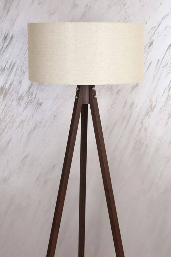 Cream Coffee MDF Floor Lamp Bortes0037 - 3