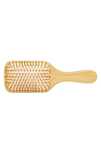 Cream Colored Wavy Patterned Bamboo Toothed Acetate Comb - 4