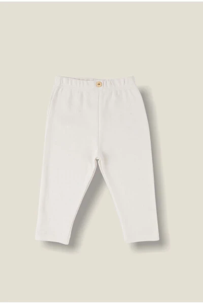 Cream Cotton Baby Tights - OHLALAKOALA