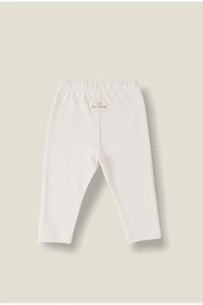 Cream Cotton Baby Tights - OHLALAKOALA (1)