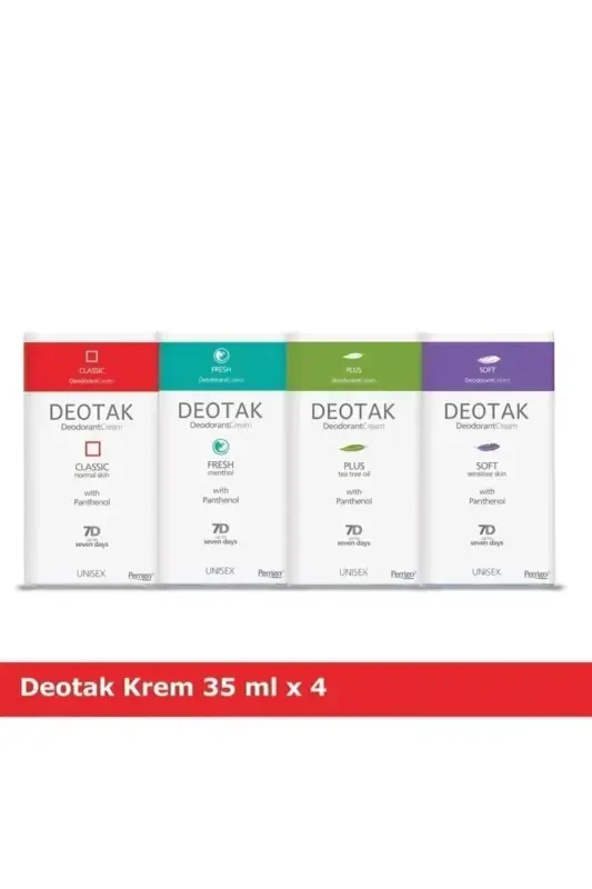 Cream Deodorant 4 Pack Mixed - DEOTAK