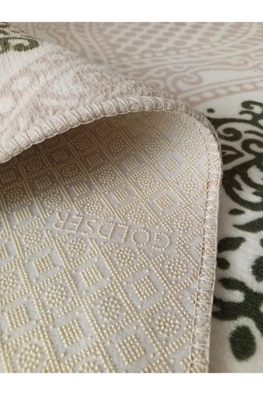 Cream Drop Pattern Washable Non-Slip Base All Seasons Living Room Bathroom Balcony Youth Room Cut Runner - 5