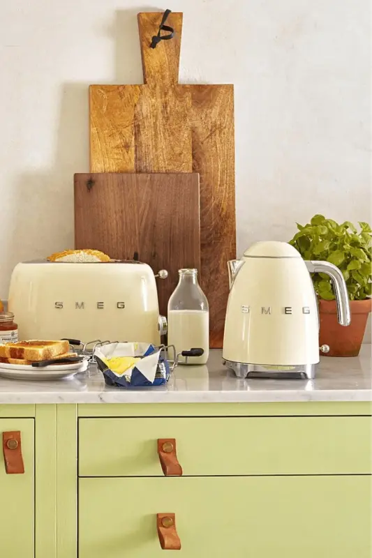 Cream Kettle and Toaster Set 2x1 (Klf03-tsf01) - 1