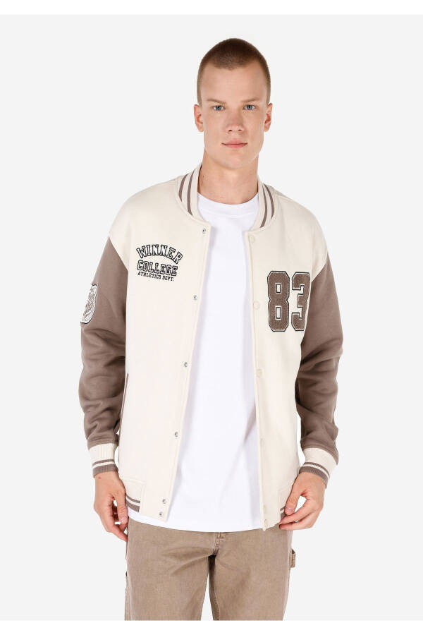 Cream men's jacket - 7