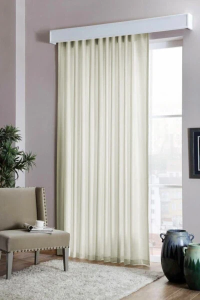 Cream Satin Blackout Curtain - Modazone