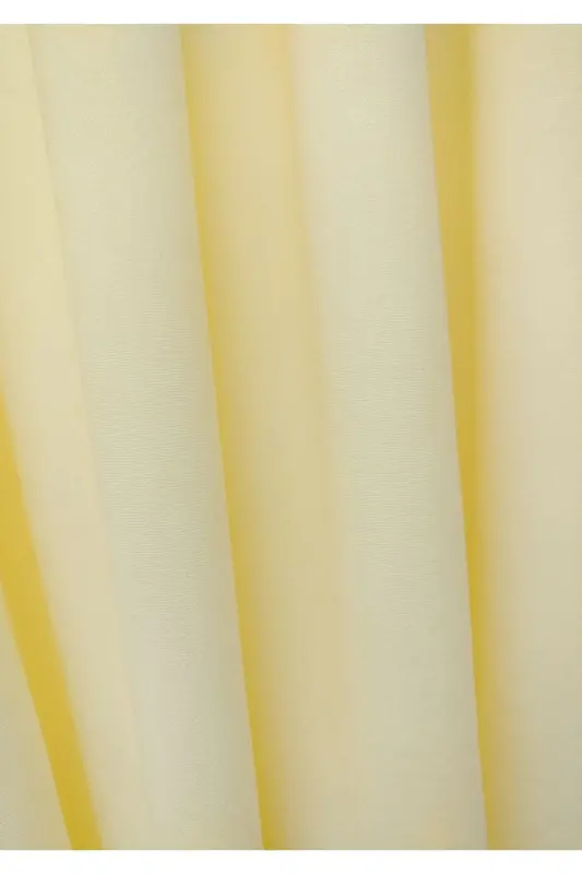 Cream Solid Color Backdrop Curtain, Plain Sewing Without Pleats, Buckram Gathering, Single Panel-Cream - 4