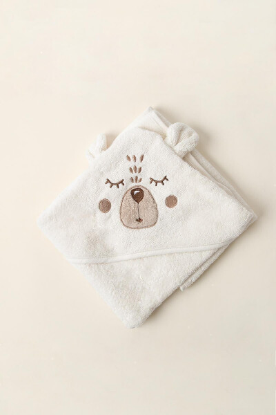 Cream Teddy Swaddle 75x75 - 7