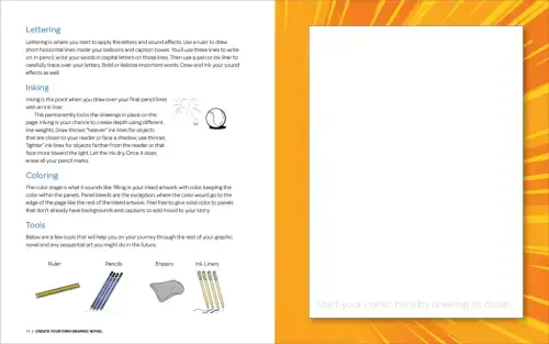 Create Your Own Graphic Novel: A Guide for Kids: Write and Draw Your Own Book (Paperback) - 1