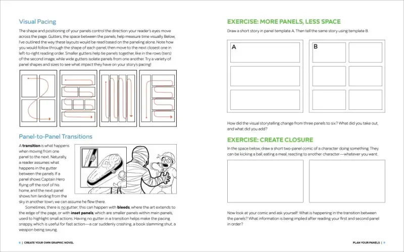 Create Your Own Graphic Novel: A Guide for Kids: Write and Draw Your Own Book (Paperback) - 5