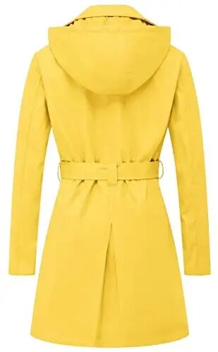 CREATMO US Women's Trench Coat Double-Breasted Classic Lapel Overcoat Belted Slim Outerwear Coat with Detachable Hood - CREATMO (1)