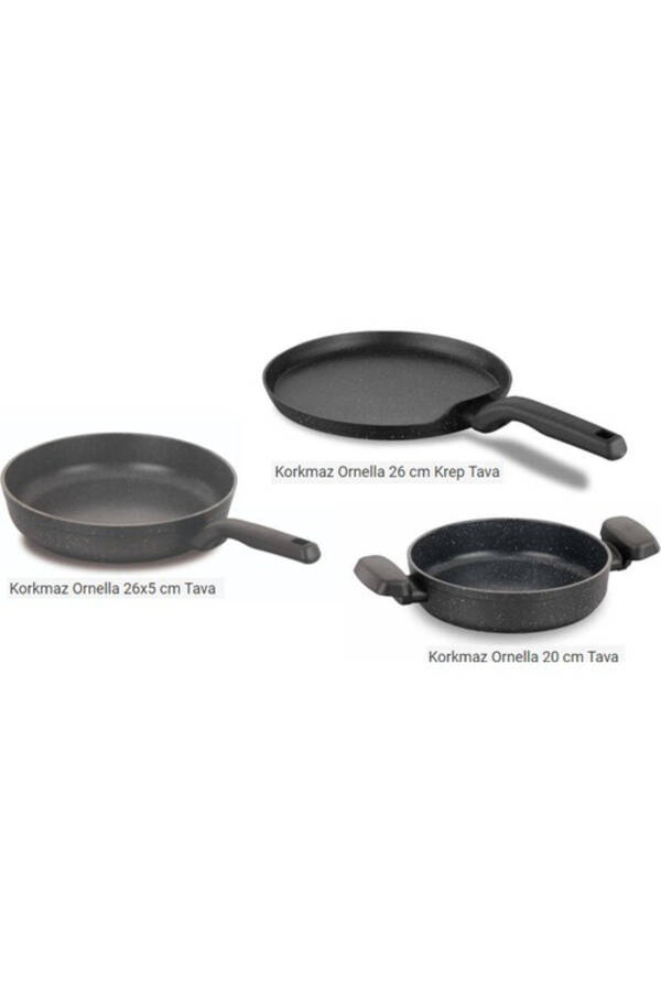 Crepe Pan Sauté Set 26/26/20 Cm - 1