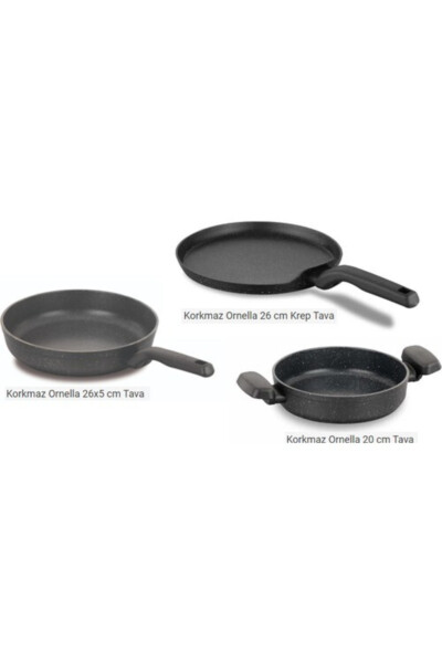 Crepe Pan Sauté Set 26/26/20 Cm - 2