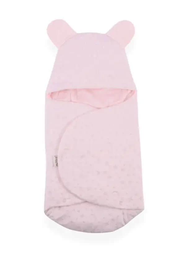 Crescent and Star Pattern Baby Swaddle and Blanket - 1