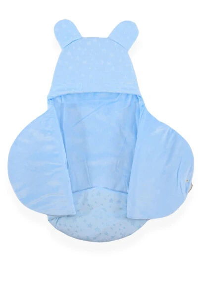 Crescent Moon and Star Pattern Baby Swaddle and Blanket - BEBITOF (1)