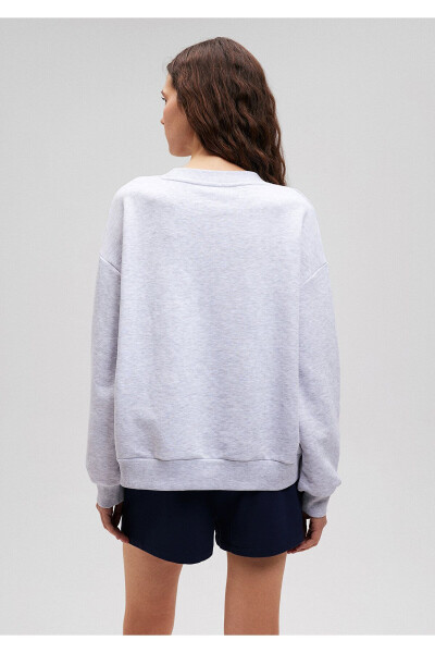 Crew Neck Basic Grey Sweatshirt 1S10087-80196 - 26