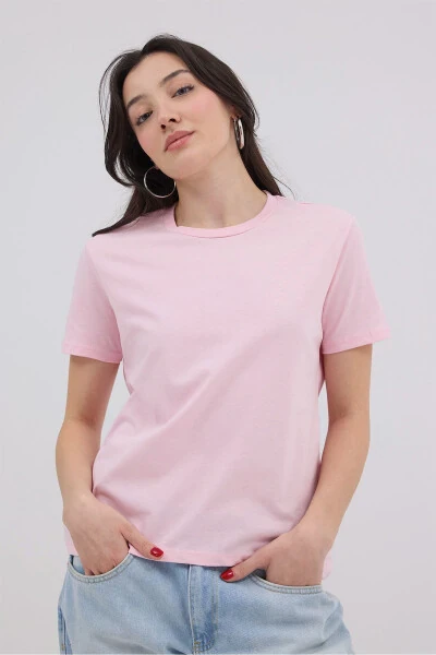 Crew Neck Basic T-shirt P4322 - 3