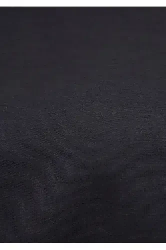 Crew Neck Black Sweatshirt 1s10061-900-Black - 8