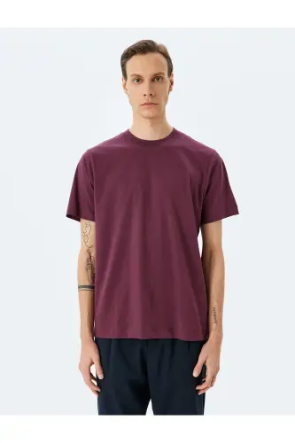 Crew Neck Cotton Regular Fit Short Sleeve Basic - 3