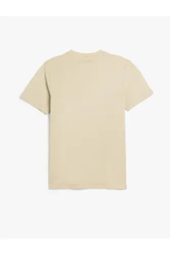 Crew Neck Cotton Short Sleeve Basic Slim Fit Tee - KOTON (1)