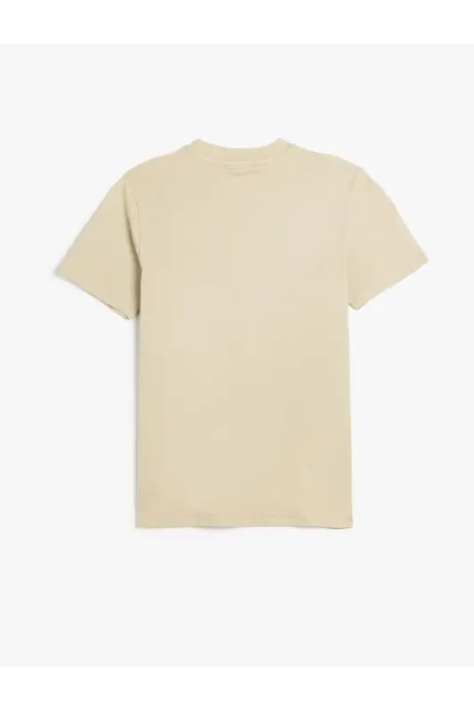 Crew Neck Cotton Short Sleeve Basic Slim Fit Tee - 2