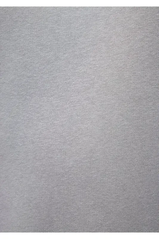 Crew Neck Grey Basic Sweatshirt 1610198-70093 - 7