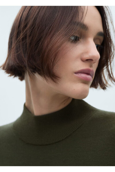 Crew neck knitted dress - 5