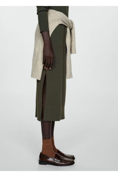 Crew neck knitted dress - 8