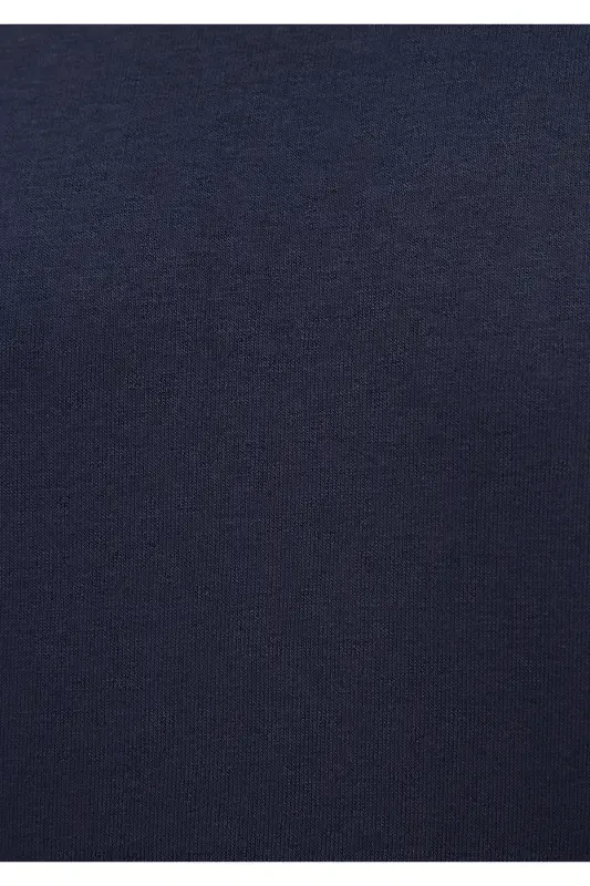 Crew Neck Navy Basic Sweatshirt 065751-29743 - 7