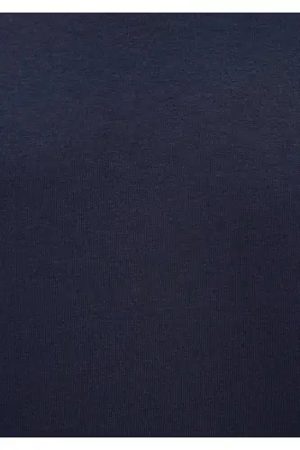 Crew Neck Navy Basic Sweatshirt 065751-29743 - 3