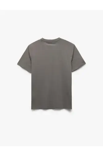 Crew Neck Pocketed Regular Fit Cotton Short Sleeve - KOTON (1)