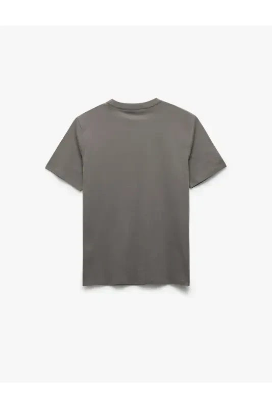 Crew Neck Pocketed Regular Fit Cotton Short Sleeve - 2