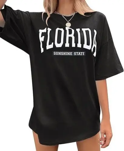 Crew Neck Printed T-shirt - Black - BÜYÜKBEDENIZ (1)