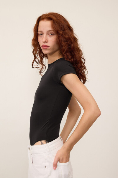 Crew Neck Short Sleeve Bodysuit Z24-0043-H8 - ADDAX