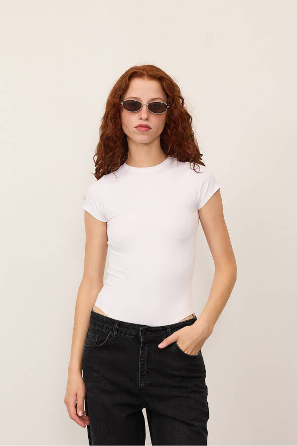 Crew Neck Short Sleeve Bodysuit Z24-0043-H8 - 6