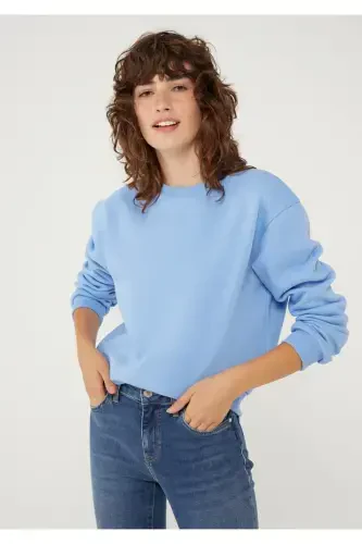 Crew Neck Sweatshirt 8816126-35123-Blue - MAVI (1)