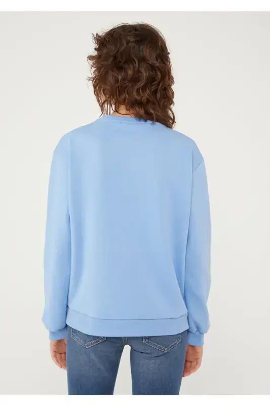 Crew Neck Sweatshirt 8816126-35123-Blue - 4