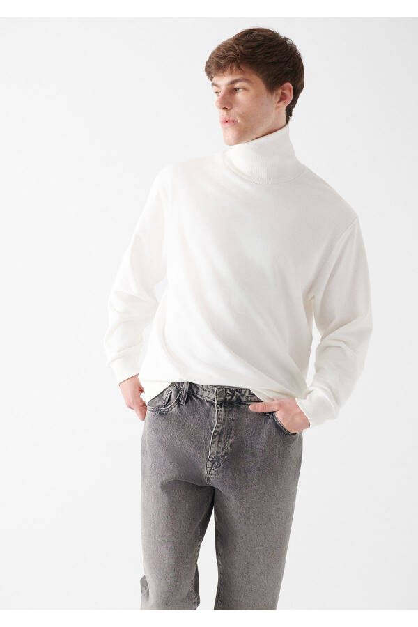 Crew Neck White Sweatshirt 0610965-83043 - 6