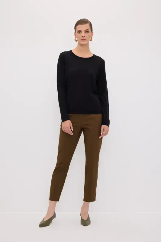 Crew Neck Wool Knit Sweater-001 - 3