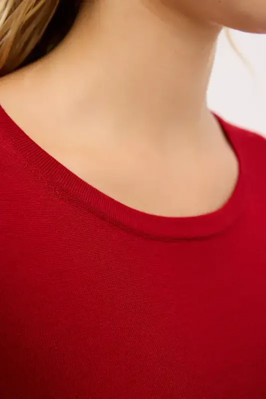 Crew Neck Wool Knit Sweater-012 - 2