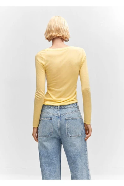 Crew Neck Wool Sweater - 4