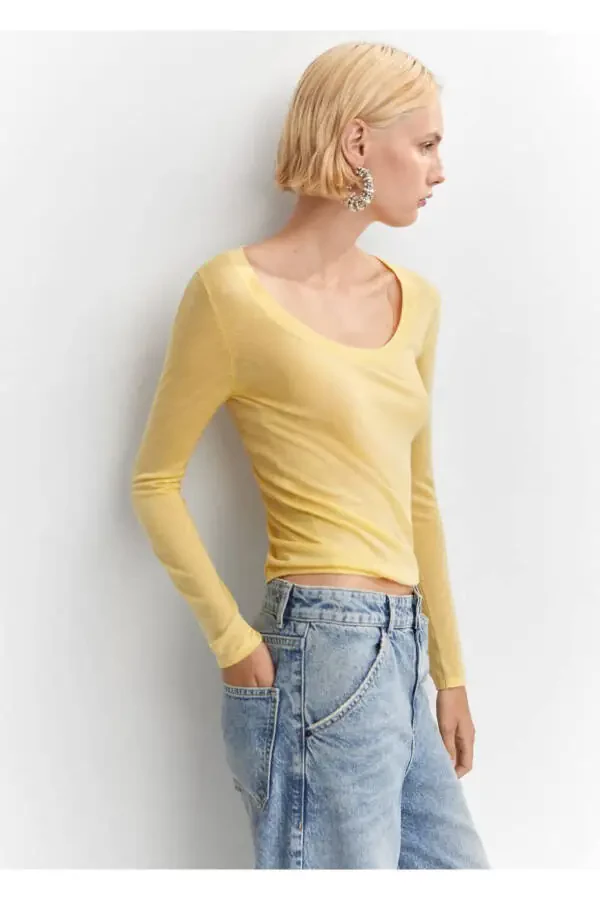 Crew Neck Wool Sweater - 5