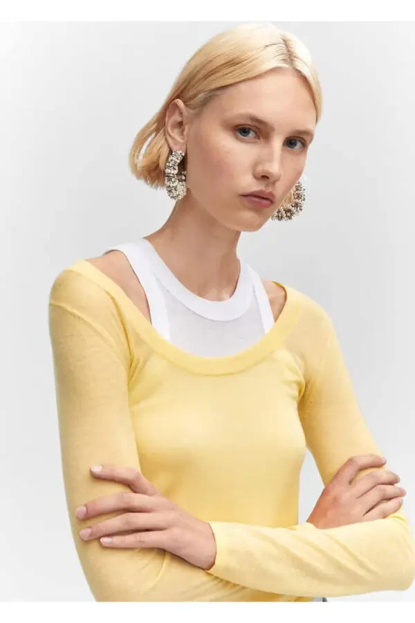 Crew Neck Wool Sweater - 8