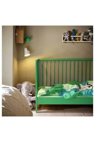 Crib, green, 60x120 cm. - 6